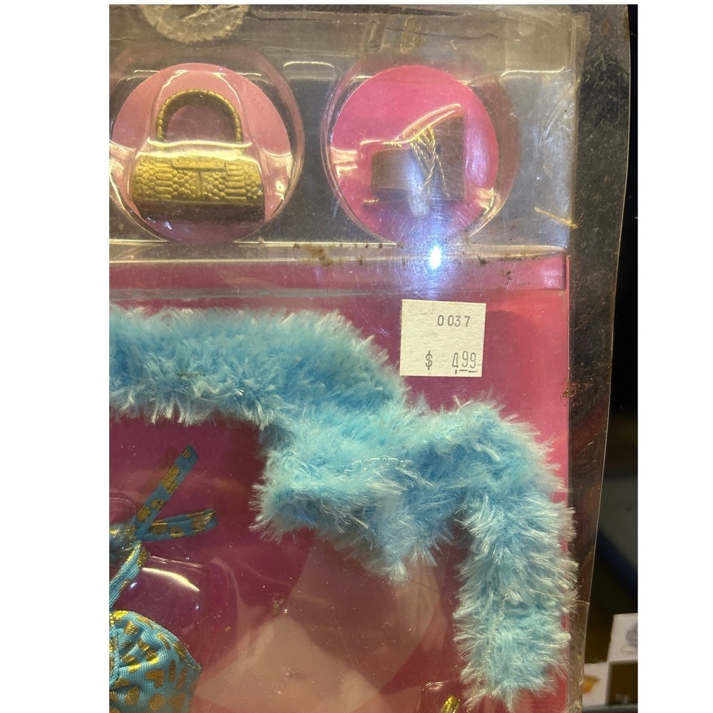 Barbie‎ Fashion Fever Rare Y2K 2005 Outfit Set Fur Animal Print Shoes Sealed - Picture 7 of 13